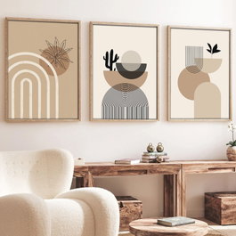 Wallity Huhu264 Cuadros Decorativos de 3 Piezas 50 x 35 cm